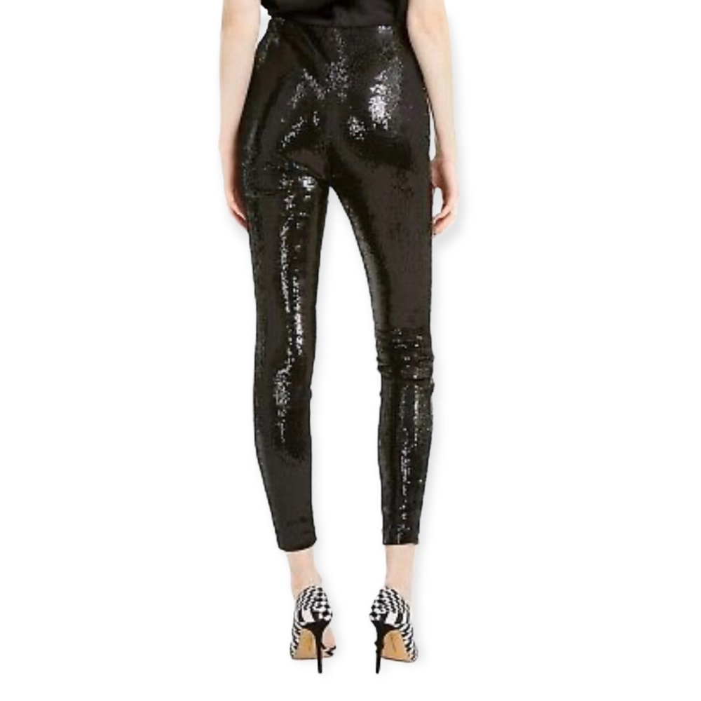 INC | International Concepts | Black Sequin Leggings | Size S - Picture 2 of 10
